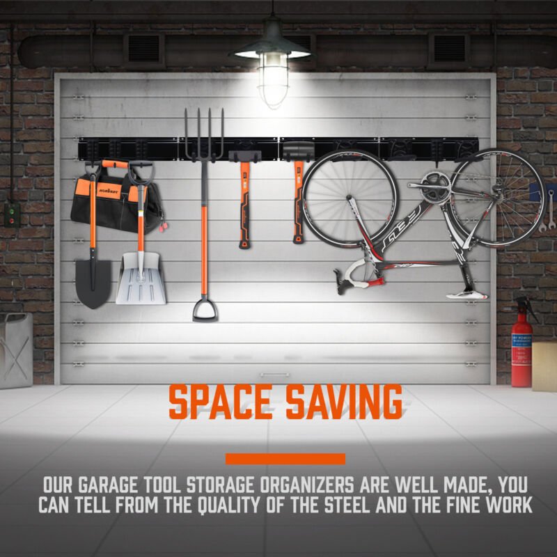 Heavy Duty 64" Rail Wall Mount Hooks Set - Direct On Sale