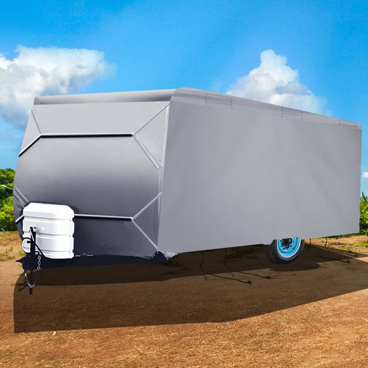 Heavy Duty Caravan Campervan Cover 4 Layer UV Shield Carry bag Pop Top Covers 14 - 24FT 480 - 740CM - Direct On Sale