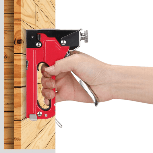 Heavy Duty Staple Gun Set 2 in1 Stapler 1500Pc Staples Tacker Hand Fastener DIY Tool - Direct On Sale
