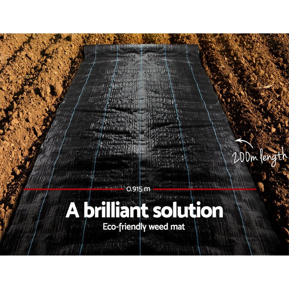 Heavy - Duty Weedmat 0.915x 200m Weed Control Mat - Direct On Sale