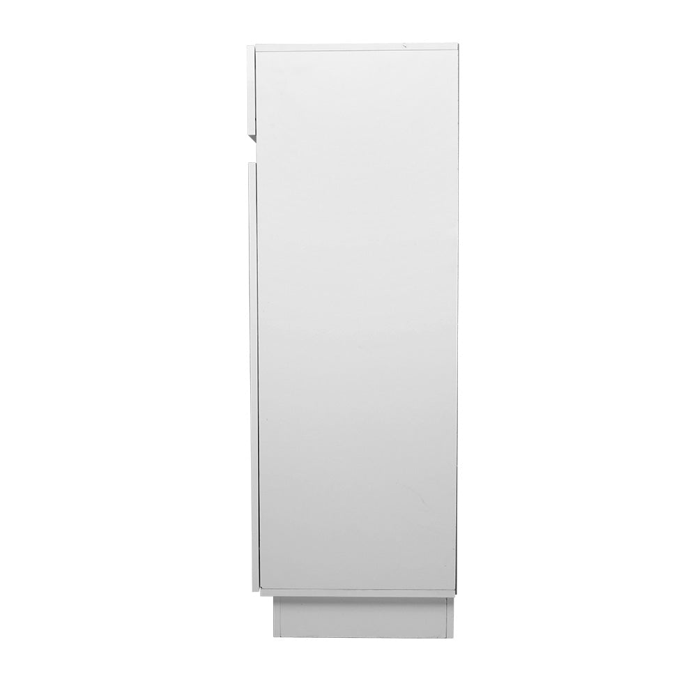 High Gloss Shoe Cabinet Storage Rack Cupboard White Drawers - 120cm - Direct On Sale