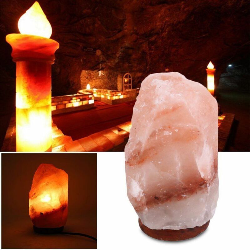 Himalayan Salt Lamp Natural Crystal Rock Shape Dimmer Switch Night Light 1 - 7 kg - Direct On Sale