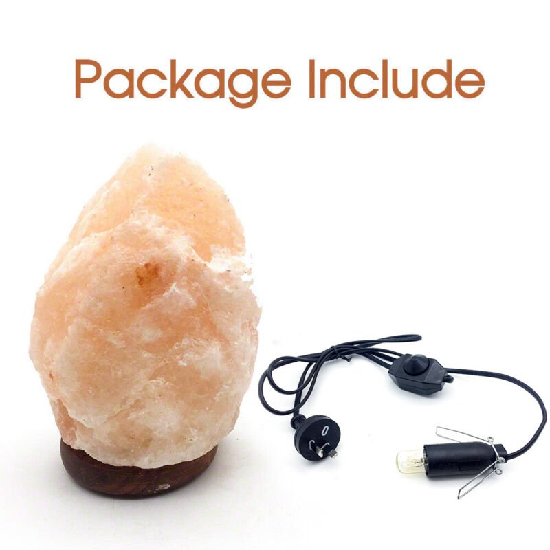 Himalayan Salt Lamp Natural Crystal Rock Shape Dimmer Switch Night Light 1 - 7 kg - Direct On Sale