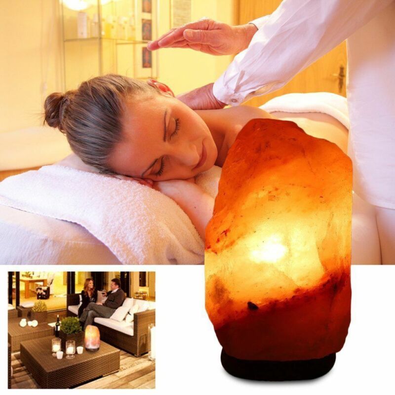 Himalayan Salt Lamp Natural Crystal Rock Shape Dimmer Switch Night Light 1 - 7 kg - Direct On Sale