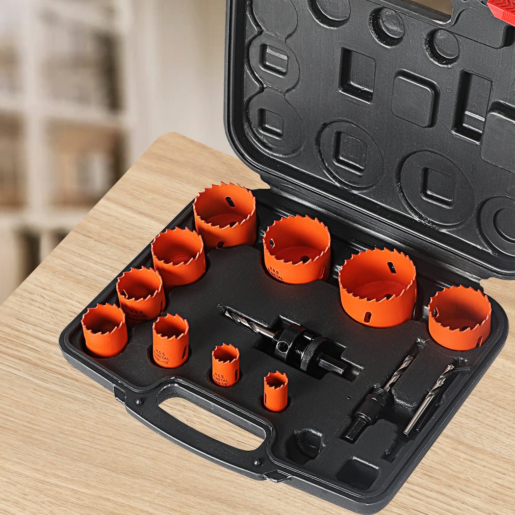 Hole Saw Set Metal Wood Cutting High Speed Wood PVC Plastic 16PCS - Direct On Sale