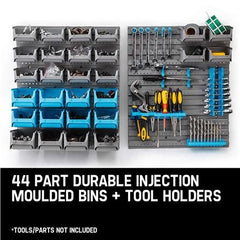 Home & Garden,Home Storage,Auto Accessories,End Of Season - Wall Mounted Tool Parts Storage Bin Rack - 44 PCS