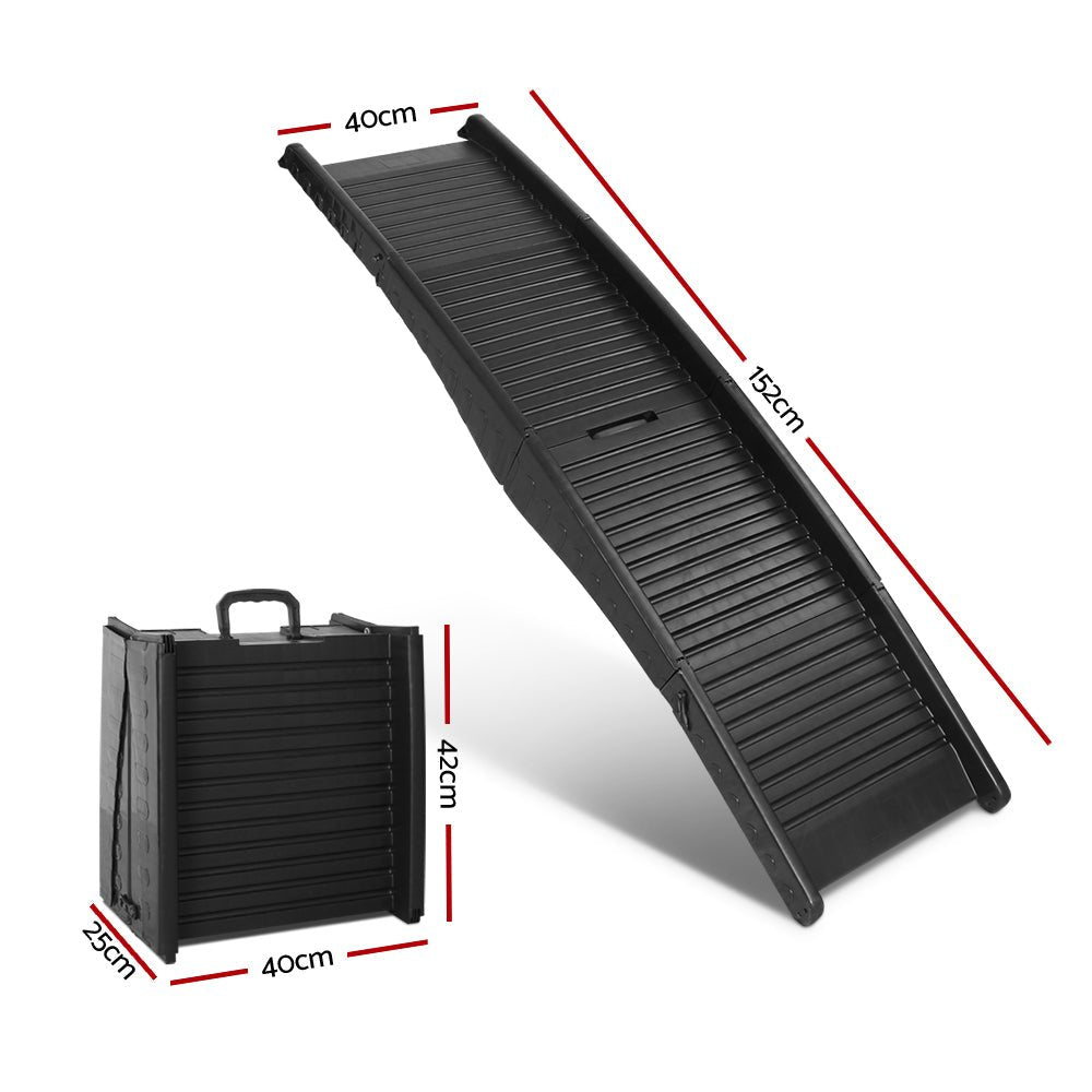 i.Pet Dog Ramp Dog Steps Pet Car Suv Travel Stair Foldable Portable Ladder Plastic - Direct On Sale