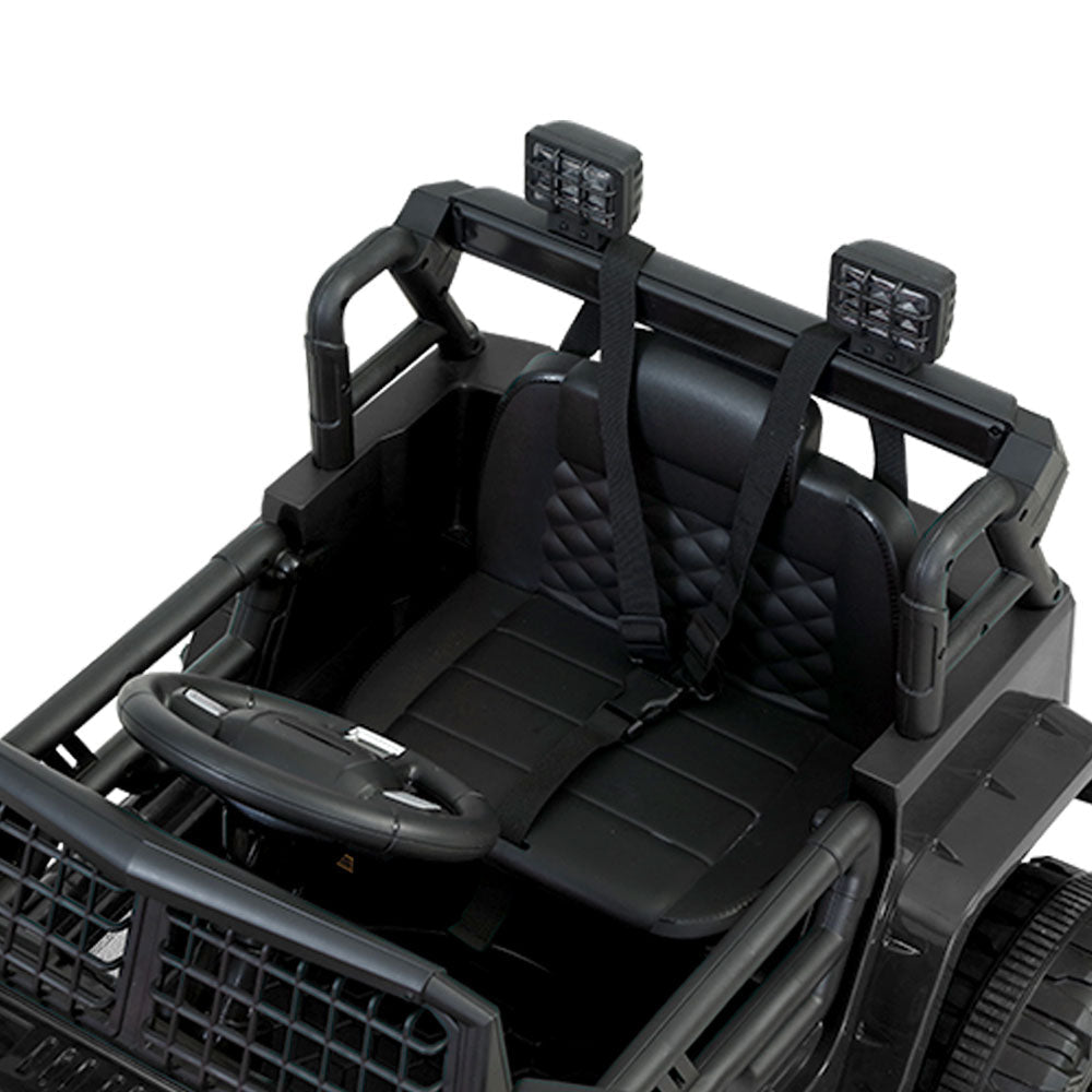Jeep Inspired Electric 12V Kids Ride On Car Remote Control - Black - Direct On Sale