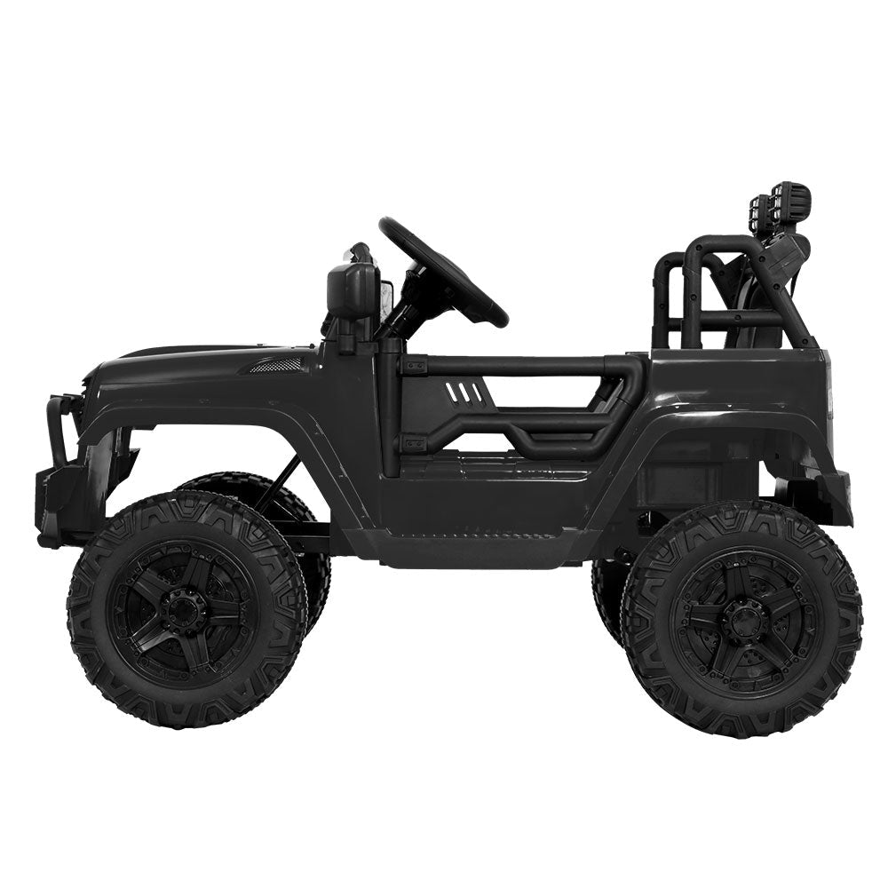 Jeep Inspired Electric 12V Kids Ride On Car Remote Control - Black - Direct On Sale