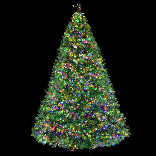 Jingle Jollys Christmas Tree 2.4M Xmas Tree with 3190 LED Lights Multi Colour - Direct On Sale