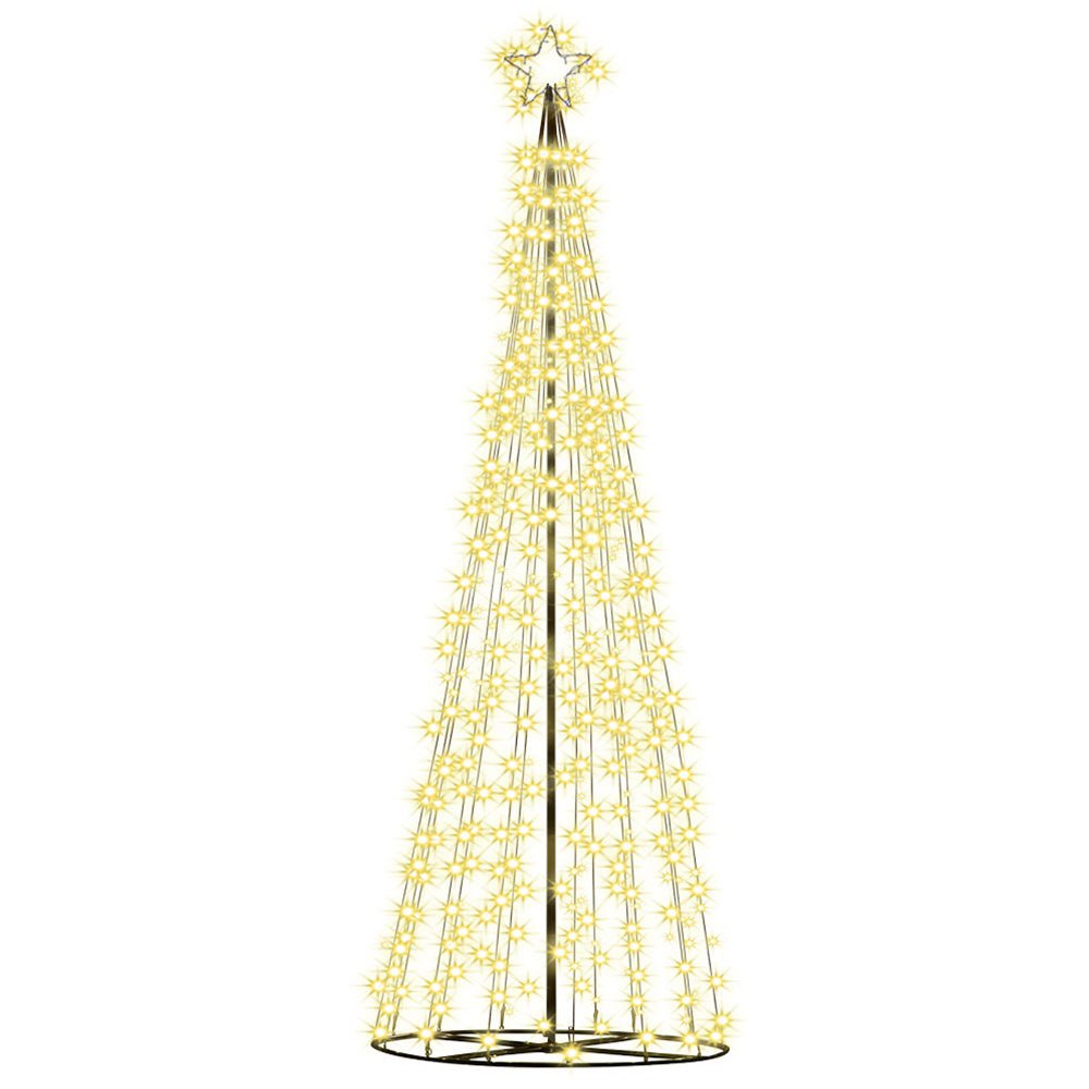 Jingle Jollys Solar Christmas Tree 3.6M LED Xmas Tree 8 Light Modes Warm White - Direct On Sale