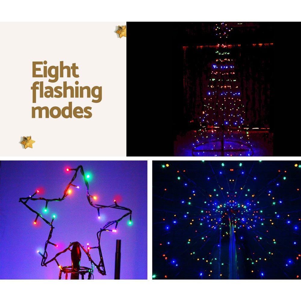 Jingle Jollys Solar Power Christmas Tree 3.6M 400 LED Xmas Trees 8 Light Modes - Direct On Sale