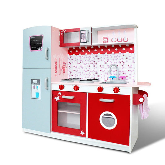 Kids Kitchen Set Pretend Play Wooden Toys Cooking Cookware Childrens Toy - Direct On Sale