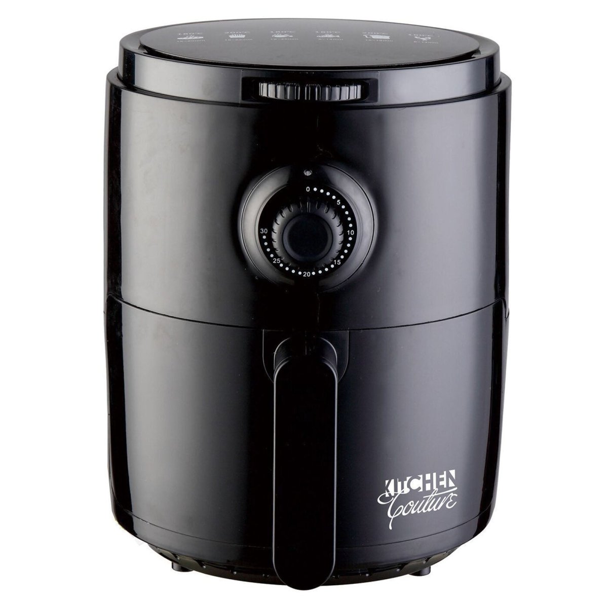 Kitchen Couture Air Fryer Healthy Food No Oil Cooking Recipe 3.4L Capacity Black - Direct On Sale