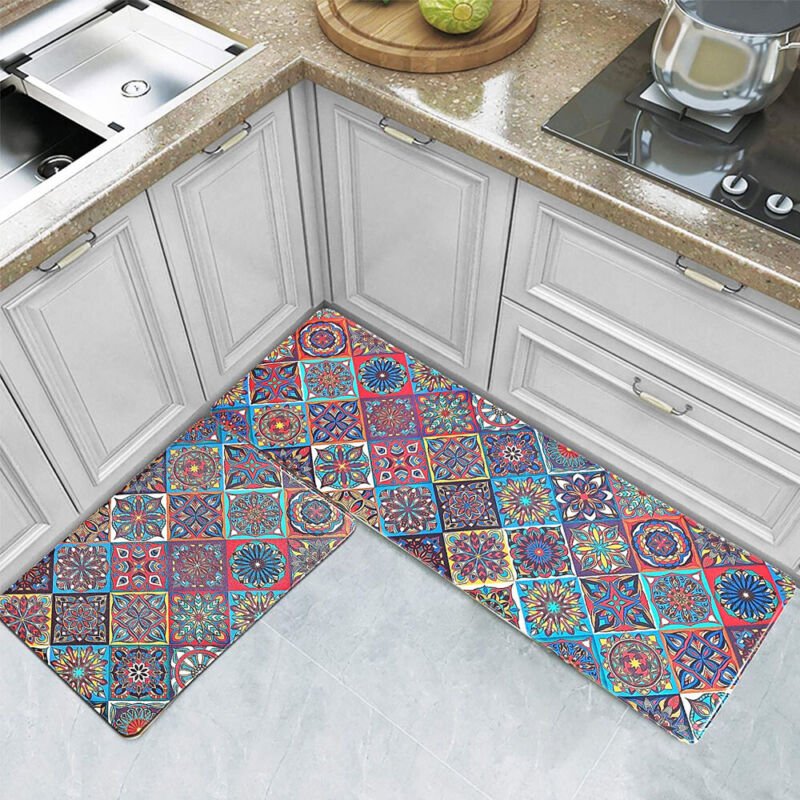 Kitchen Mat Non - Slip Waterproof Anti - Oil Home Door Floor Rug Carpet Easy Clean - Direct On Sale