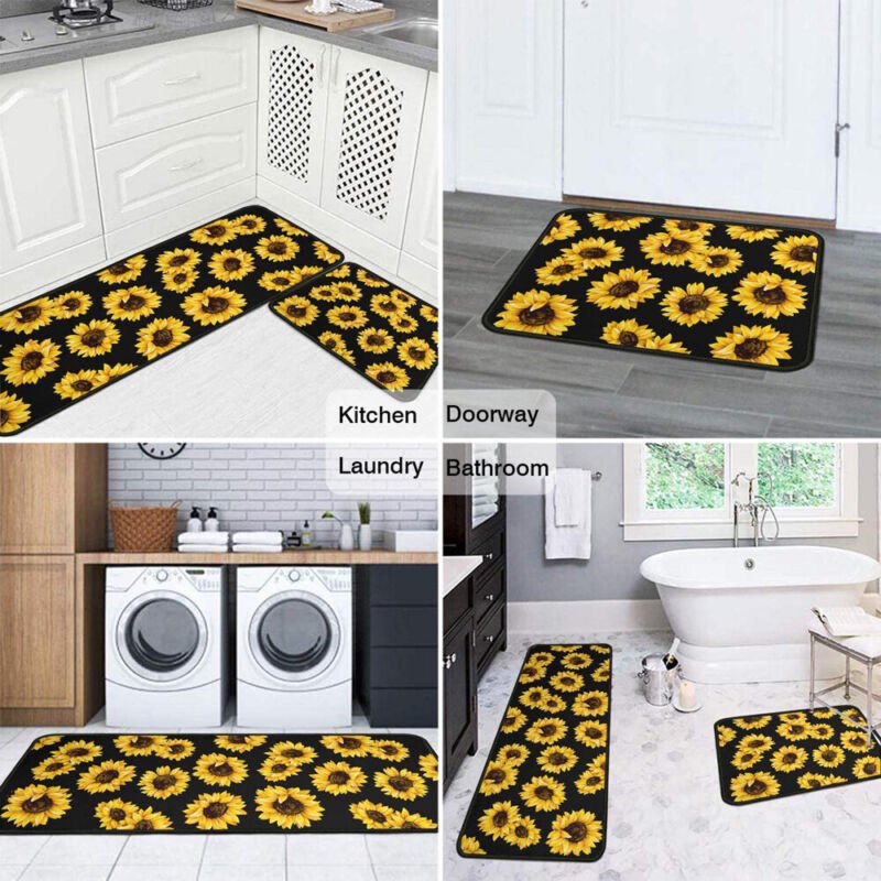 Kitchen Mat Non - Slip Waterproof Anti - Oil Home Door Floor Rug Carpet Easy Clean - Direct On Sale