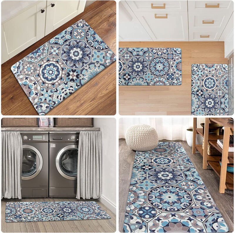 Kitchen Mat Non - Slip Waterproof Anti - Oil Home Door Floor Rug Carpet Easy Clean - Direct On Sale