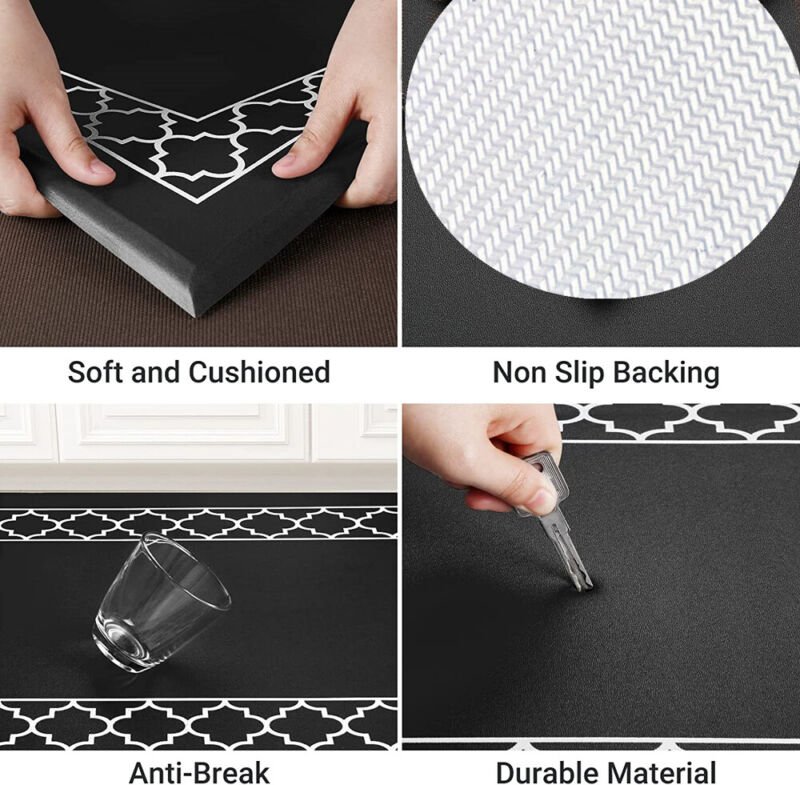 Kitchen Mat Non - Slip Waterproof Anti - Oil Home Door Floor Rug Carpet Easy Clean - Direct On Sale