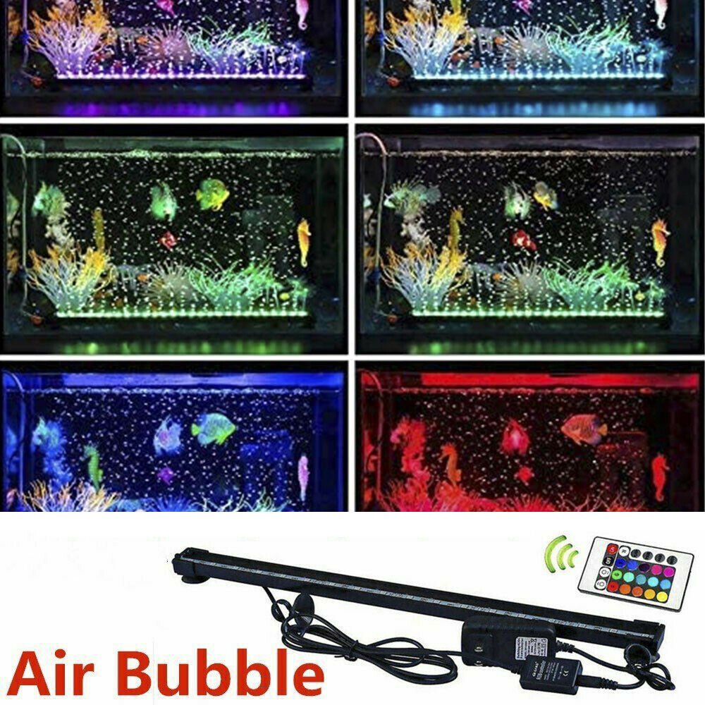 LED Air Bubble RGB Aquarium Light Submersible - Direct On Sale