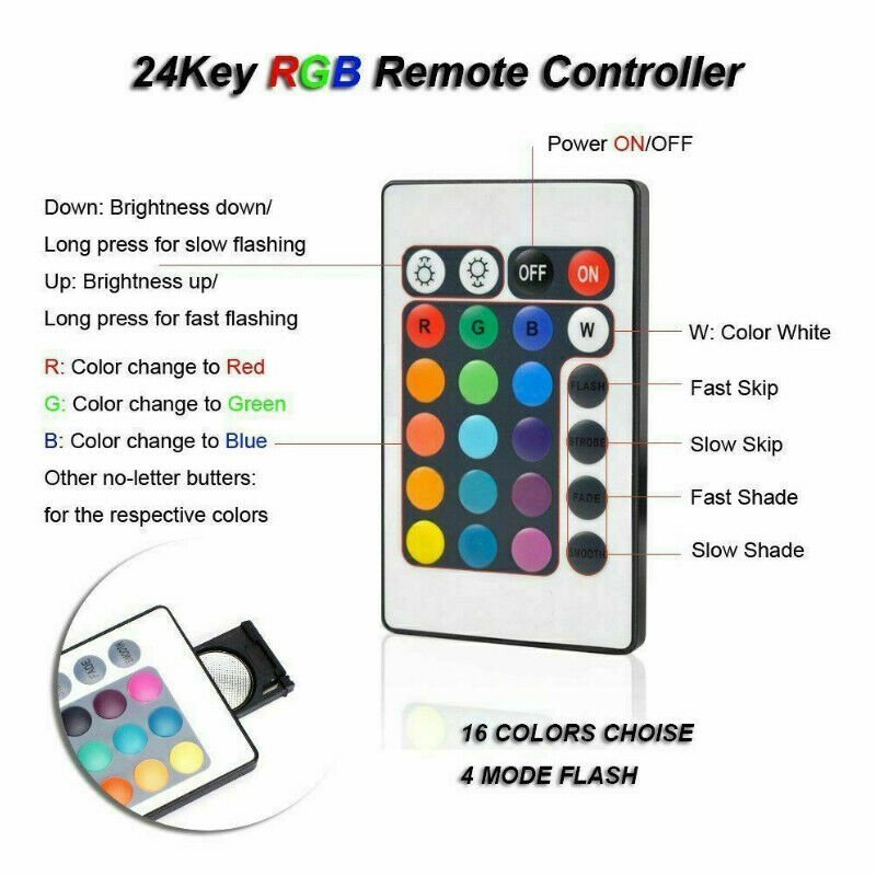 LED Air Bubble RGB Aquarium Light Submersible - Direct On Sale