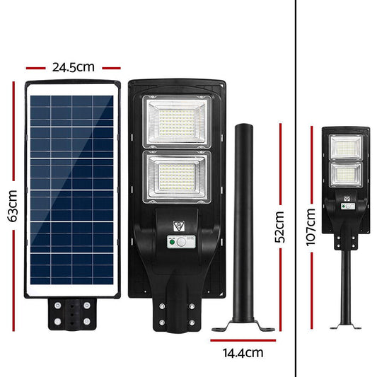 LED Solar Street Flood Light Motion Sensor Remote Outdoor Garden Lamp Lights 120W - Direct On Sale