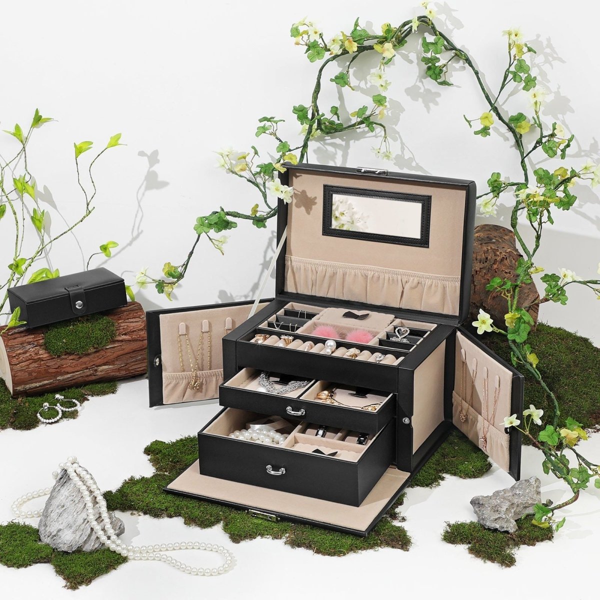 Lockable Jewelry Box 3 - Tier Display Case - Direct On Sale
