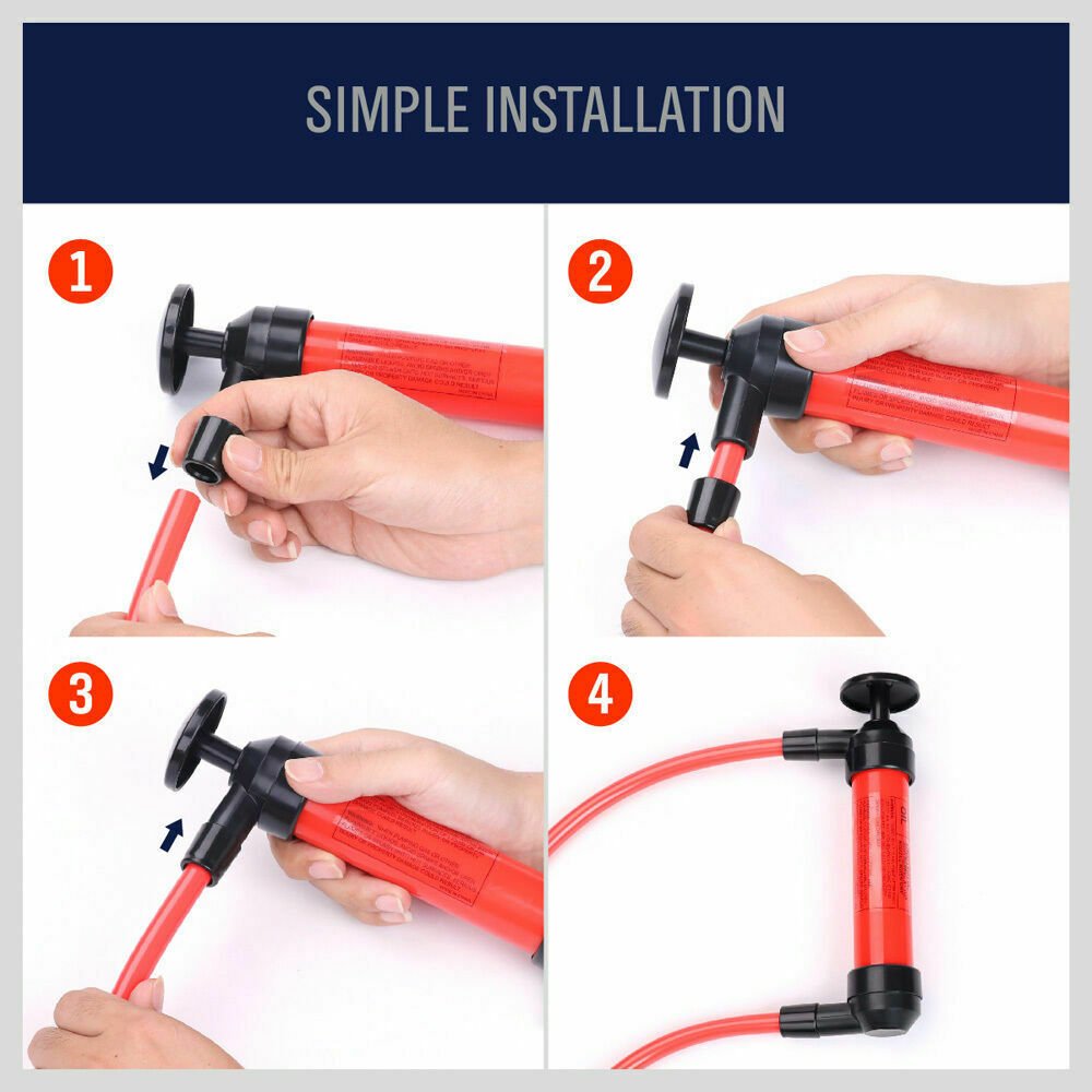 Manual Hand Oil Liquid Siphon Pump Hose Kit - Direct On Sale