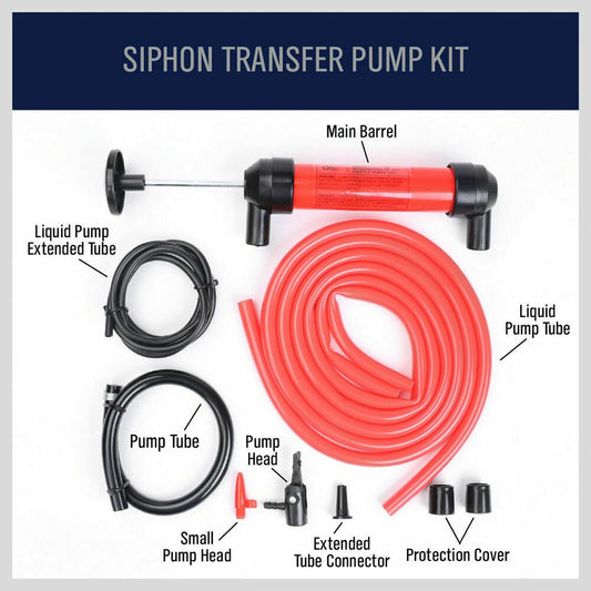 Manual Hand Oil Liquid Siphon Pump Hose Kit - Direct On Sale