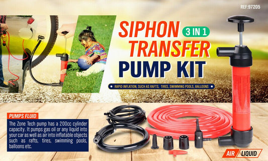 Manual Hand Oil Liquid Siphon Pump Hose Kit - Direct On Sale