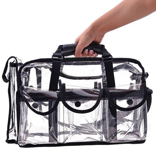 Men’s Women’s Large Transparent Makeup Organizer Bag Makeup Artists Travel Bag - Direct On Sale