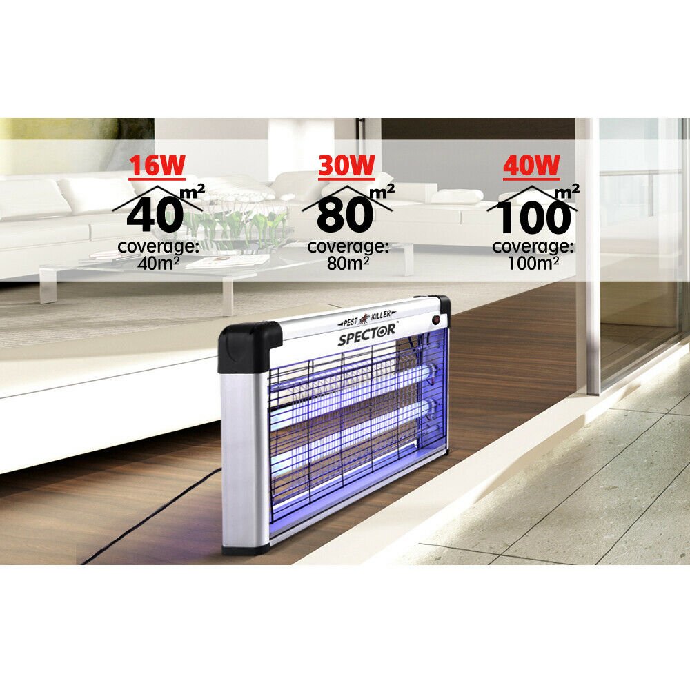 Mosquito Killer Pest Fly Bug Zapper Catcher Trap Electric UV - A Aluminium - Direct On Sale