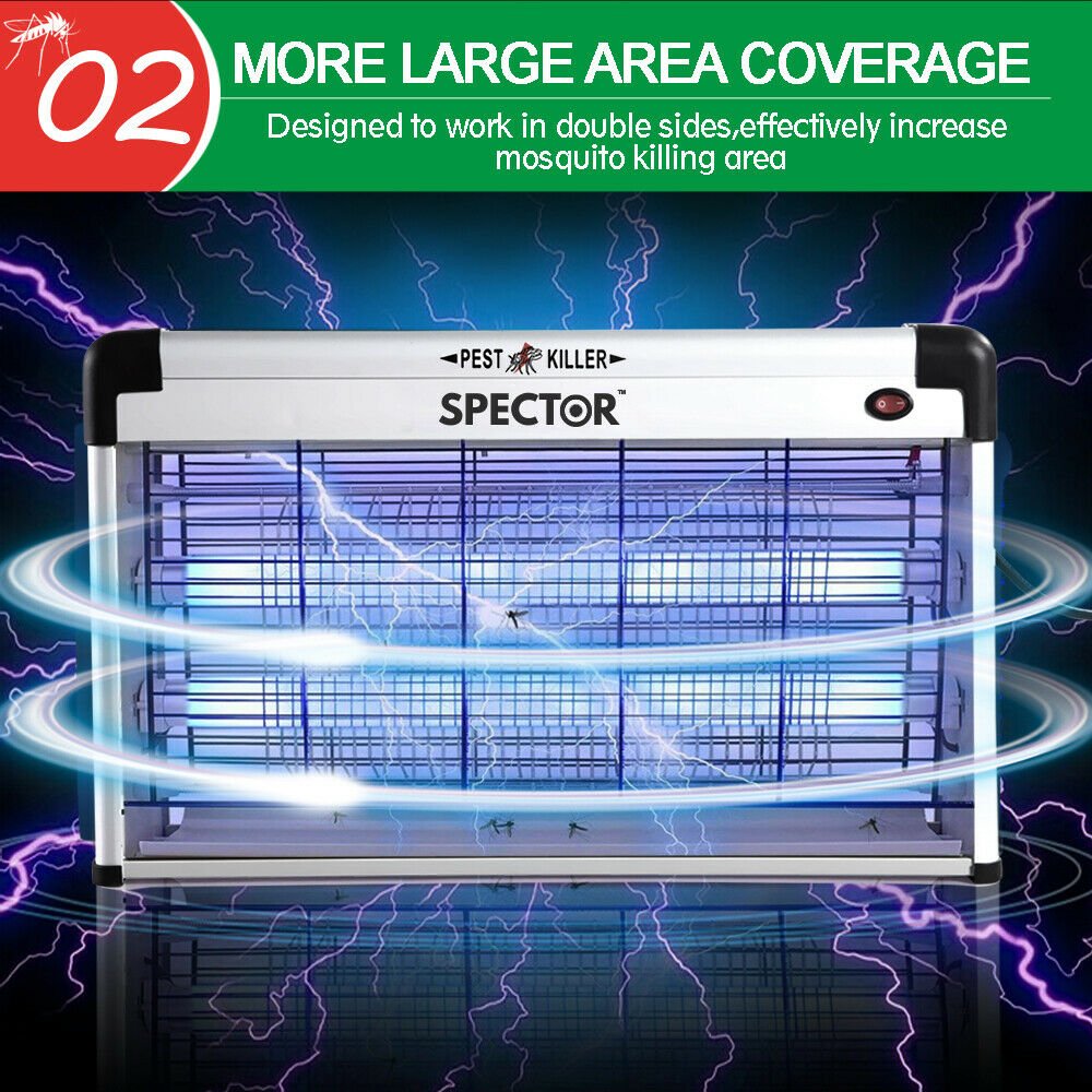 Mosquito Killer Pest Fly Bug Zapper Catcher Trap Electric UV - A Aluminium - Direct On Sale