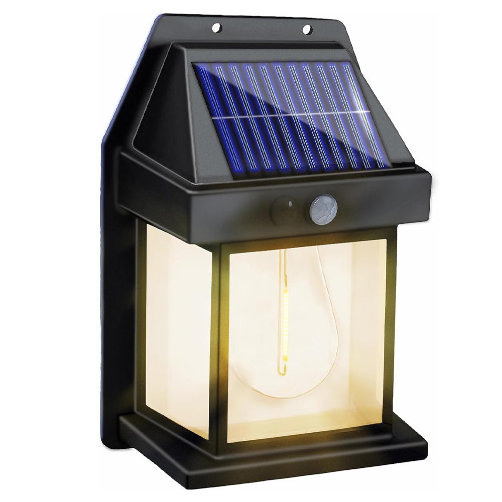 Motion - Sensor LED Solar Tungsten Bulb Light Solar - Powered - Direct On Sale