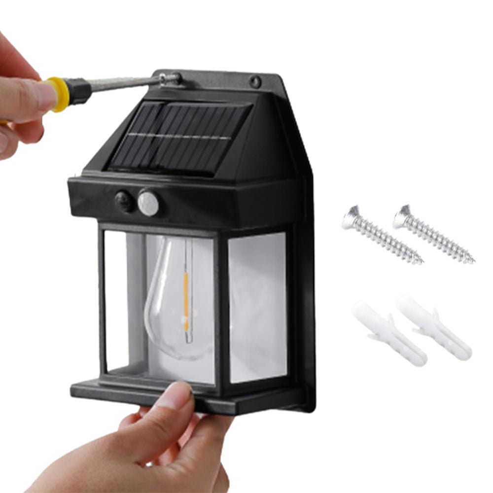 Motion - Sensor LED Solar Tungsten Bulb Light Solar - Powered - Direct On Sale