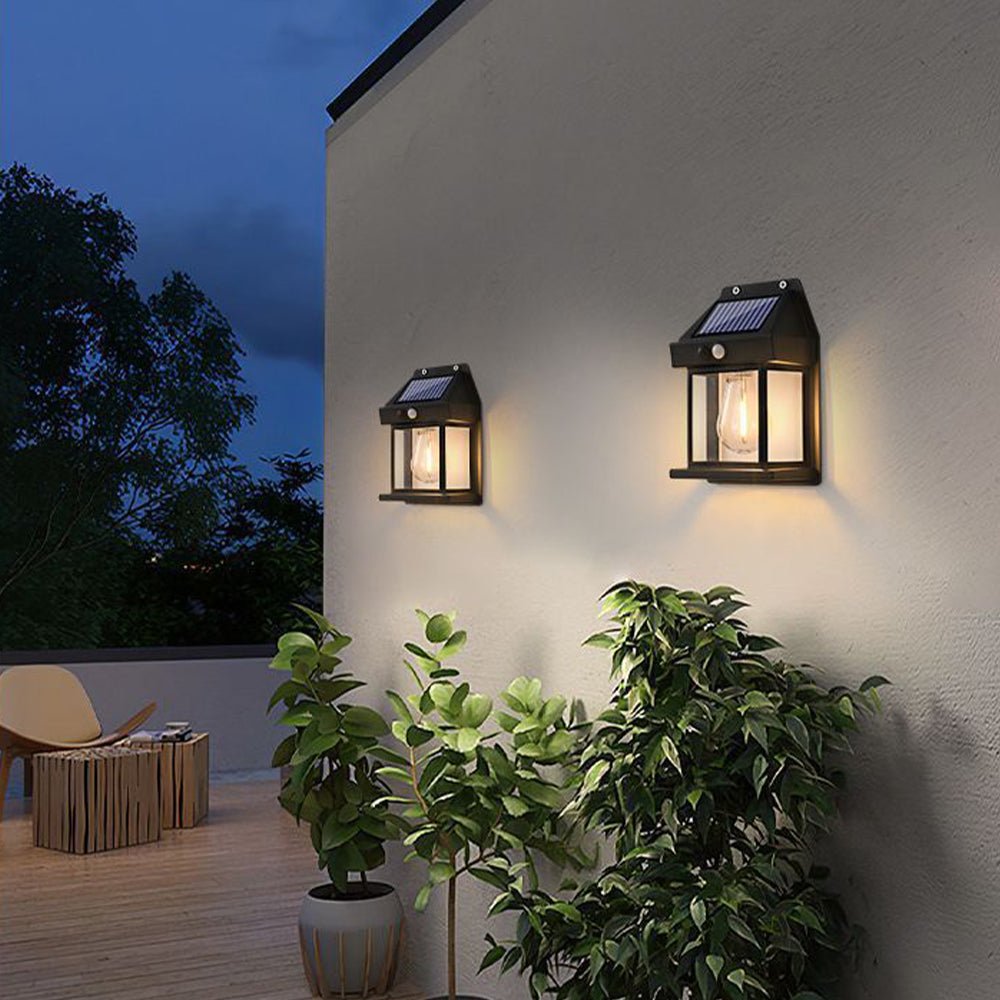 Motion - Sensor LED Solar Tungsten Bulb Light Solar - Powered - Direct On Sale