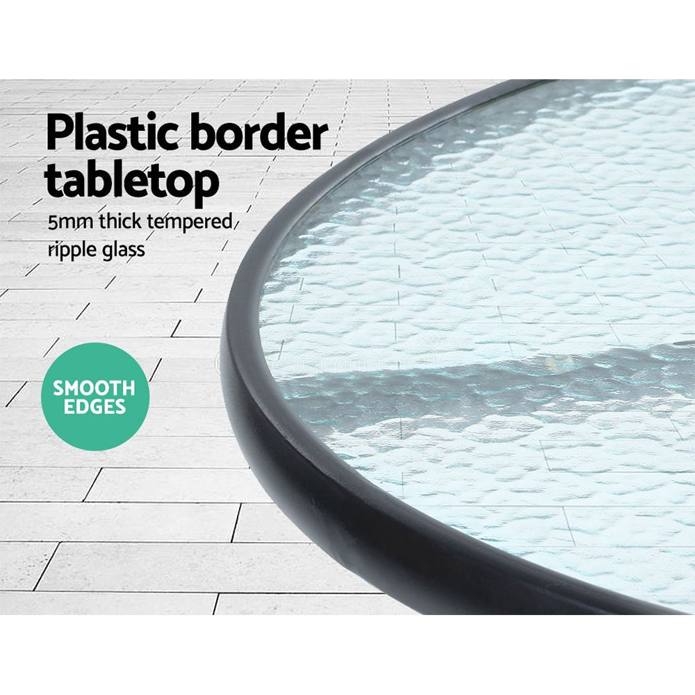 Outdoor Bistro Chairs Patio Furniture Dining Chair Wicker Garden Cushion Tea Coffee Cafe Bar Set - Direct On Sale