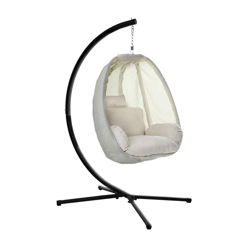Outdoor Furniture Egg Hammock Porch Hanging Pod Swing Chair with Stand - Direct On Sale