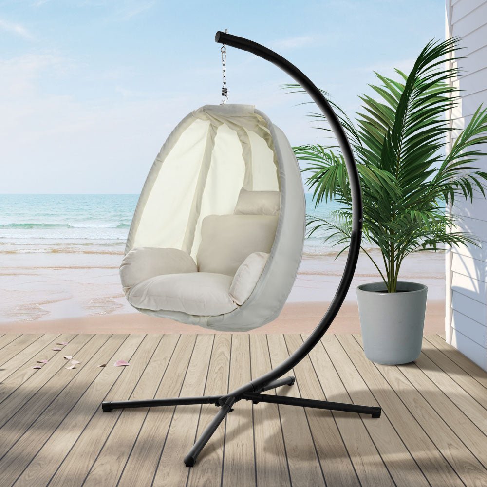 Outdoor Furniture Egg Hammock Porch Hanging Pod Swing Chair with Stand - Direct On Sale