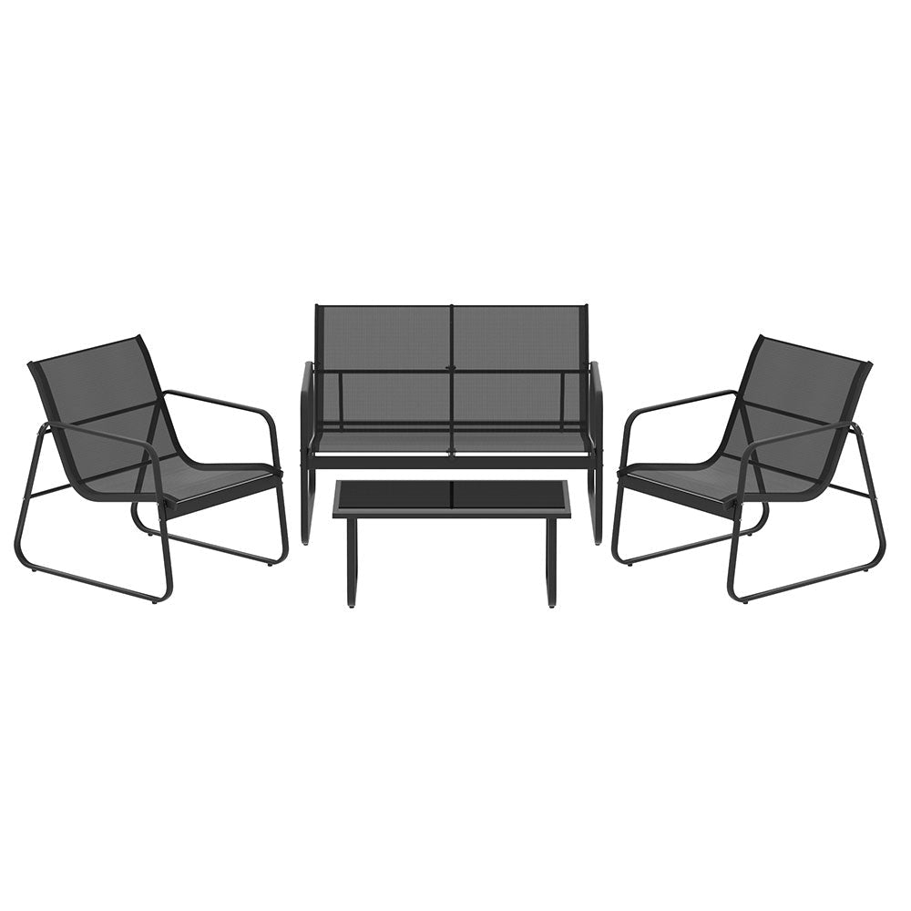 Outdoor Lounge Setting Garden Patio Furniture Textilene Sofa Table Chair - Direct On Sale