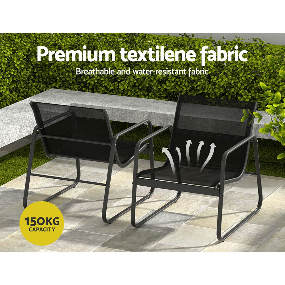 Outdoor Lounge Setting Garden Patio Furniture Textilene Sofa Table Chair - Direct On Sale