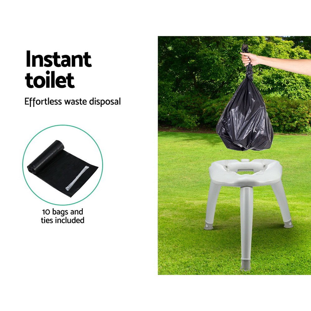 Outdoor Portable Folding Camping Toilet - Direct On Sale