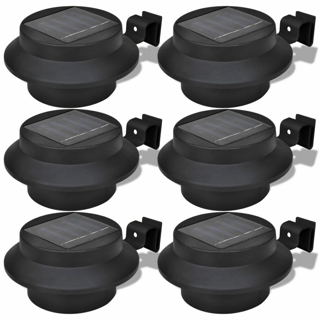 Outdoor Solar Gutter Fence LED Light x6 - Direct On Sale