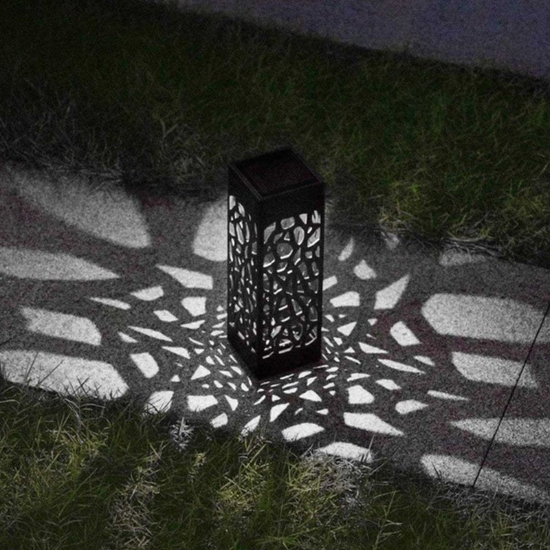 Pack of 4 Cool White Waterproof LED Garden Stake Sensor Ground Lights - Solar Powered - Direct On Sale