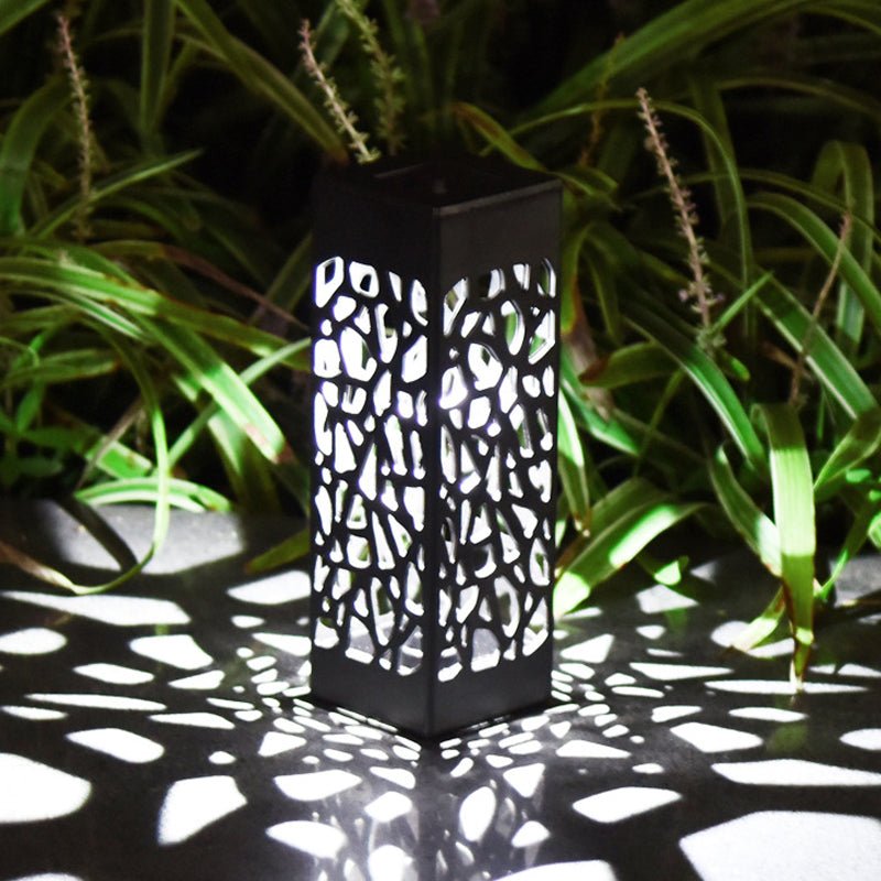 Pack of 4 Cool White Waterproof LED Garden Stake Sensor Ground Lights - Solar Powered - Direct On Sale