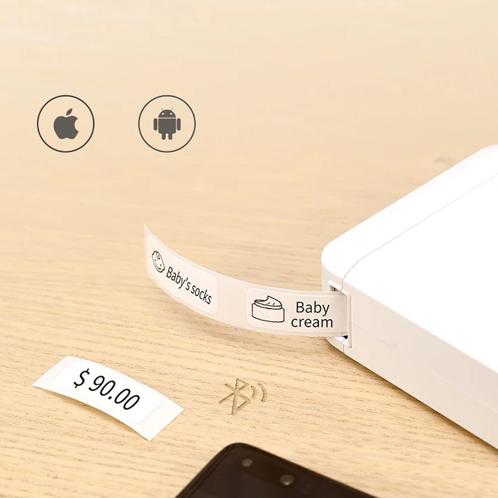 Portable Wireless Label Maker Machine App Support - USB Rechargeable - Direct On Sale
