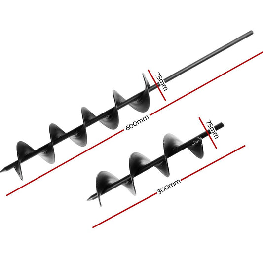 Power Garden Spiral Auger Hole Digger Earth Drill Bit - Direct On Sale