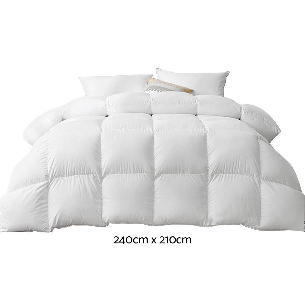 Premium Goose Down Feather Winter Quilt Bedding Queen King 800GSM - Direct On Sale