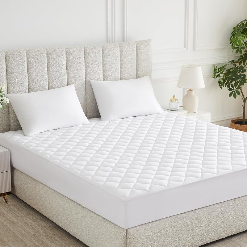 Quilted Cotton Waterproof Mattress Protector With Bed Cover - Direct On Sale