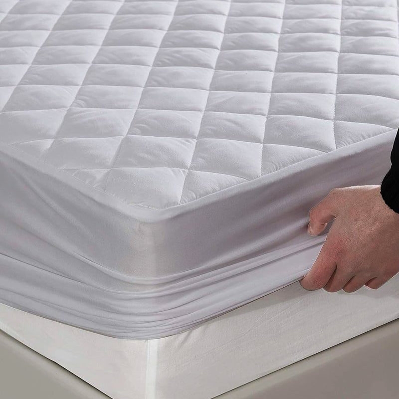 Quilted Cotton Waterproof Mattress Protector With Bed Cover - Direct On Sale