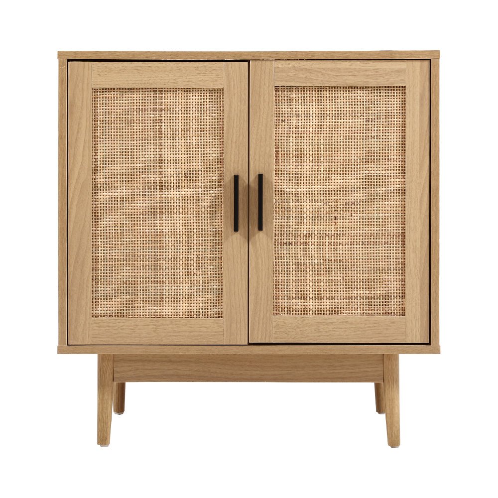 Rattan Buffet Sideboard Cabinet Kitchen Cupboard Storage - Direct On Sale